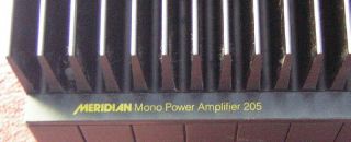 Meridian Boothroyd Stuart 205 Monoblock Power Amplifiers Pair Mono Amp 