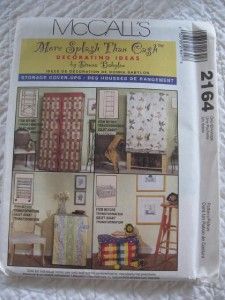 McCalls Pattern 2164 Storage Shelf Table Cover Up Uncut