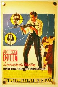Henry Silva Elizabeth Montgomery Johnny Cool Mafia in La Movie Poster 