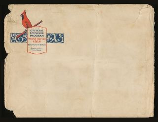 The Finest 1926 World Series Program Yankees vs Cardinals
