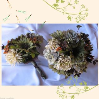 Mossy Oak Wedding Bouquets Silk Camo Wedding Flowers 13 Piece Set