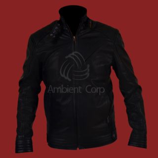 New Bourne Legacy Genuine Black Leather Jacket Jeremy Renner Aaron 