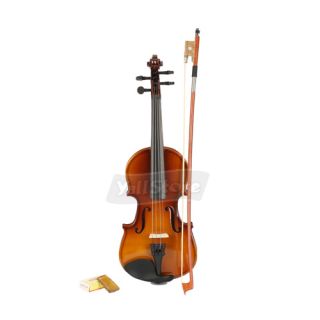 New 1 8 Acoustic Violin Varnish Case Bow Rosin