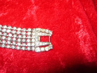 1950s Designer Marcel Boucher Vintage Costume Rhinestone Bracelet 