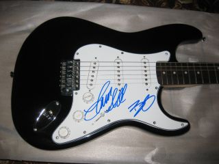 Jason Aldean Brantley Gilbert Signed Guitar Proof