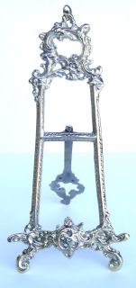 brass victorian style picture easel stand 10 inch please scroll down 