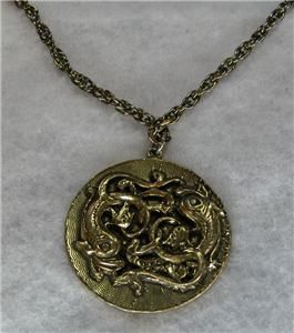faux gold zodiac necklace from tv s charmed