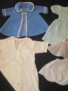 25pc Vintage/Antique Doll & Baby Doll Reborn Barbie Clothes Lot  MANY 