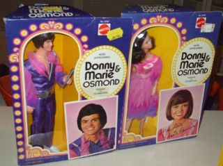   DONNIE & MARIE OSMOND 12 INCH DOLLS BOXES HAVE SOME SHELFWARE D