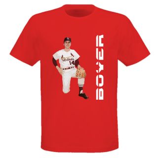 Ken Boyer St Louis Baseball Red T Shirt