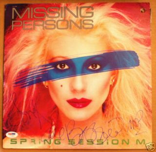 Dale Bozzio Missing Persons Signed Spring LP Lot