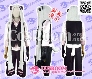 Un Go Inga Brack Panda Plush Hat with Glove Cosplay Costume Any Size 