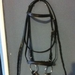  English Bridle with Bit Horse Size
