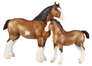 Breyer Horse Clydesdale Mare Foal Gift Set 1487 Free Shipping