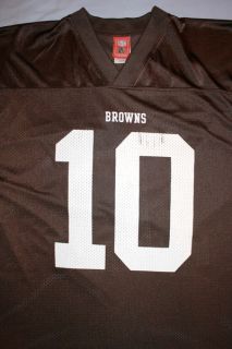 Cleveland Browns #10 Brady Quinn NFL Football Jersey Brown Adult 2X 
