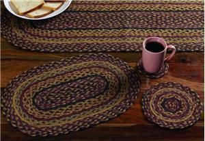 Welcome Jute Braided Baskets Table Runner Chair Pads