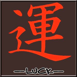 Flocked Japanese Chinese Luck Symbol T Shirt s M L XL 2X 3X 4X 5X 