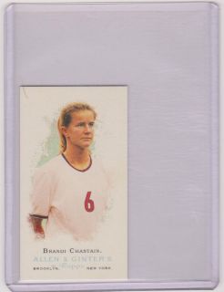 2006 Allen Ginter Brandi Chastain A G Back Mini Card 304 Soccer