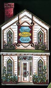 Brandywine Collectible Houses Tiffanys Stained Glass Shop
