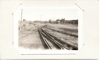 Two Photos Bridgton & Harrison RR Yard Bridgton Junction Maine 1938 