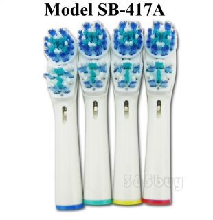4pcs Replacement Electric Toothbrush Brush Heads for Braun Oral B Dual 