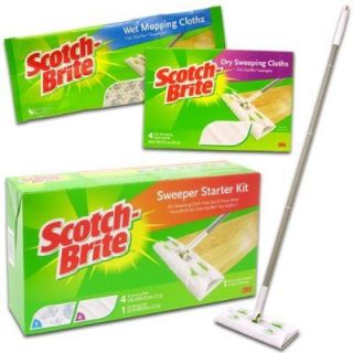 Scotch Brite Sweeper Starter Kit and Refill Bundle