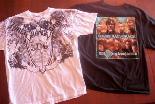 Three Days Grace Breaking Benjamin Concert T Shirt Lot