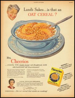 1949 Vintage Ad for Cheerios Breakfast Cereal 550