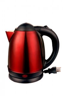 Brentwood KT 1785 1 5L Electric Tea Kettle Red Stainless Steel Finish 