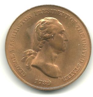 US Mint George Washington Peace and Friendship Bronze Medal