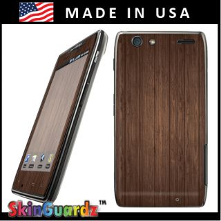 Brown Wood Vinyl Case Decal Skin to Cover Motorola Droid RAZR Maxx 