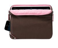 Brenthaven Brown Pink iPad 1 2 Nook Kindle Tablet Sleeve Case Bag 