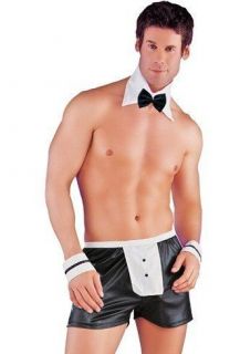 Sexy mens waiter outfit. 4 piece fancydress costume. One Size waist 28 