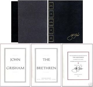 JOHN GRISHAM THE BRETHREN SIGNED LIMITED NUMBERED