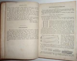 Shape Note Brethrens Tune Hymn Book 1872 1st Edition