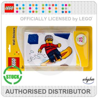 LEGO Figure & Bricks Bedroom Wall Stickers 25+ in Pack Self Adhesive 