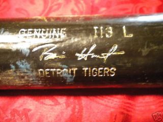  Brian L Hunter Game Used Bat Detroit Tigers