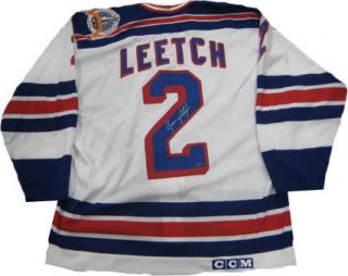 Brian Leetch Signed Official NY Rangers Jersey Steiner