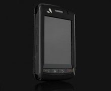 Vaja Black Balance Leather Case for BlackBerry Storm 9500 with Belt 