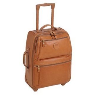 Brics Life Leather 22 Nuovo Rolling Suitcase in Cognac BPL02501 