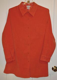 Bridgewater Studio Womans Orange Shirt Jacket 2XT New