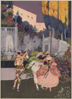 BRUNELLESCHI, La Comedie Italienne, 1912 ORIGINAL Linen backed French 