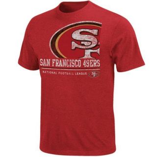 San Francisco 49ers Submariner Heathered T Shirt Red