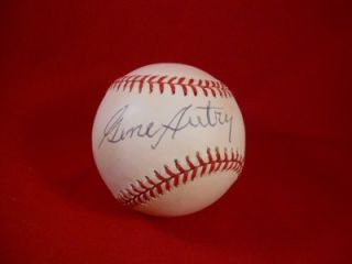   Autographed Baseball PSA DNA Authenticated MLB Gene Budig Ball