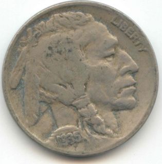 USA 1935 American Coin 5 Cent Piece Buffalo Nickel