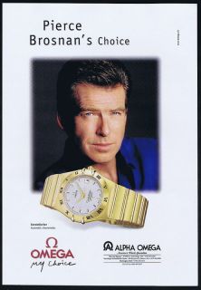 2000 Omega Constellation Watch Pierce Brosnan Ad