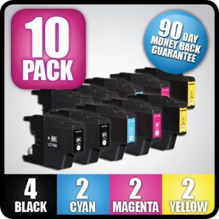 10 * INK FOR LC71 BROTHER LC71BK LC71C LC71M LC71Y INK CARTRIDGE LC 71 