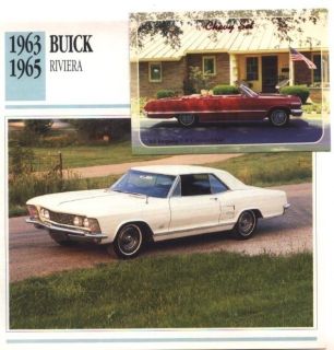 1963 63 Buick Riviera Collector Collectible