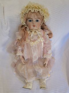 Bru French Reproduction Porcelain Doll Named Collette