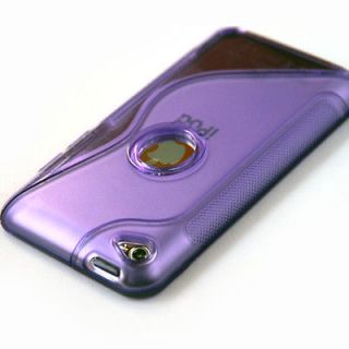   Soft Case Cover Skin for Apple ipod Touch 4 4G 4th in Purple   S/Line